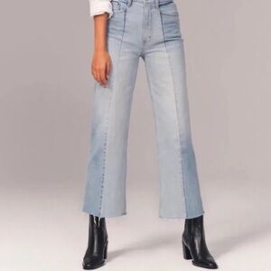 Abercrombie & Fitch Light Wash Two Tone Jeans